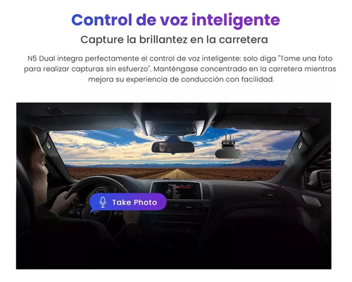 Ddpai N5 Dual Cámara Frontal Y Trasera 4k Wifi Gps 512g