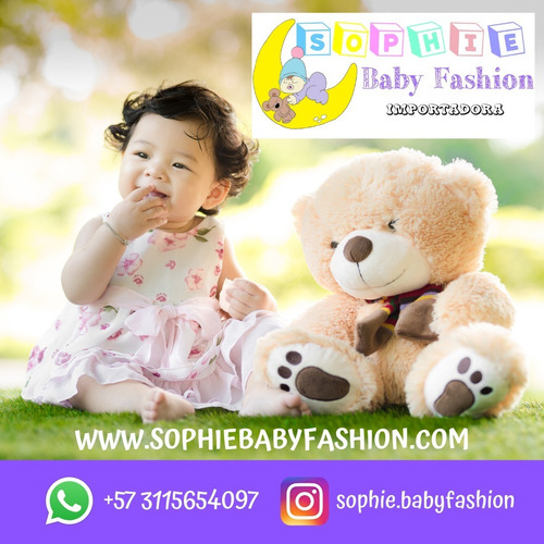 Conjunto Overol En Jean Osito Para Bebé (niña)