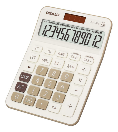 Calculadora De Escritorio Pendancy Os-130t 12 Dig Crema