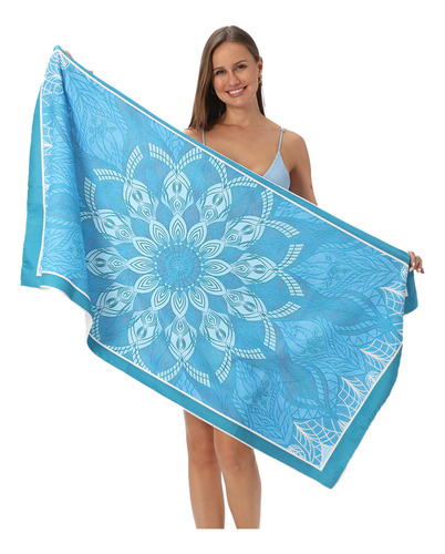 Toalla De Baño De Microfibra Con Estampado Absorbente, Toall