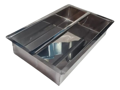 Baño Maria 6 Insertos 1/4 De 15 Cm Con Tapa Acero Inoxidable