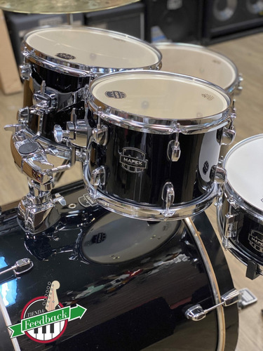 Imagen 3 de 9 de Bateria Mapex Horizon 5 Cuerpos 22-10-12-16-14x5.5 Negra