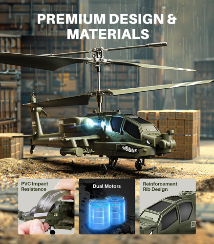 Helicóptero Syma S51h 24 Ghz Control Remoto Juguetes Militar Color