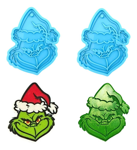 Mcmrsoul Molde De Silicona Grinch, Moldes De Resina