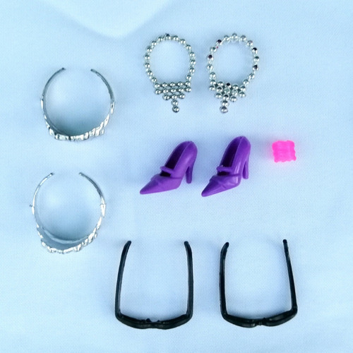 Accesorios De Muñecas Tamaño Barbie Zapatos Bolsos Vestidos