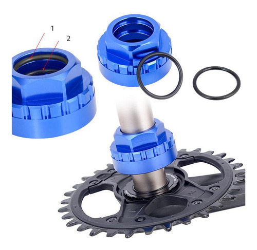 Leve 12-adaptador De Anel De Bloqueio Mountain Bike Azul