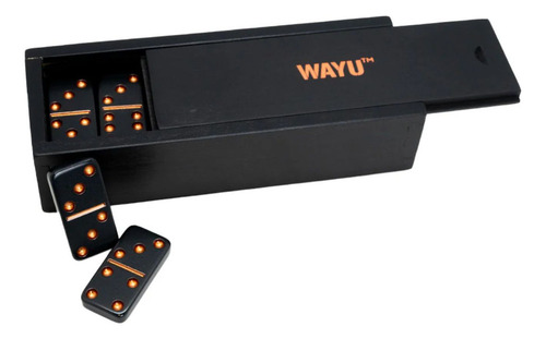 Juego De Domino 25 Piezas En Caja De Madera Wayu