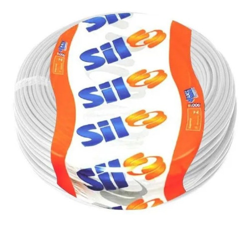 Cabo Flexivel 6mm Branco 750v 100mts 70g Sil