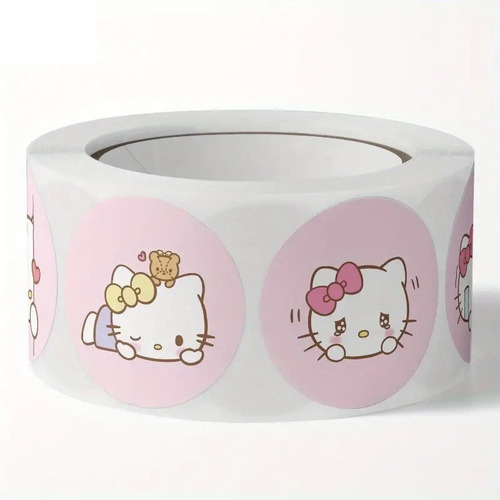 3500 Etiquetas Stickers Pegatinas Redondas Hello Kitty 2.5cm