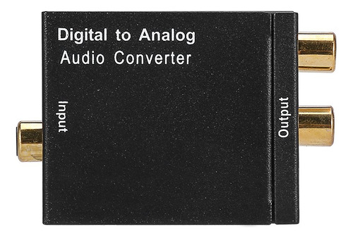 Conv. Audio Digital-analógico, Coaxial-lr Con Cable Óptico