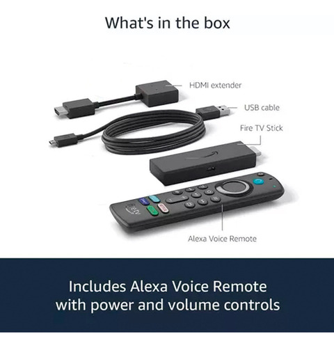 Amazon Fire Tv Stick 8gb Negro Control De Voz Full Hd Negro De Voz