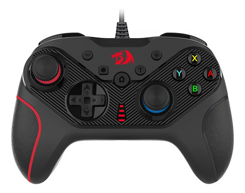 Controle Gamer Redragon Rift G710 Usb Com Vibração P/ Pc/ps3 Preto