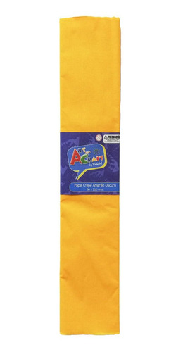 Pack 2 Papel Crepe 50 X 200 Cm Amarillo Oscuro Art & Craft