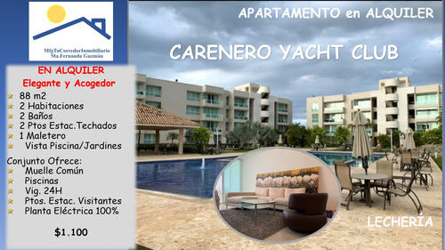 Alquiler Elegante Y Acogedor Apartamento   Conjunto Residencial Carenero Yach Club