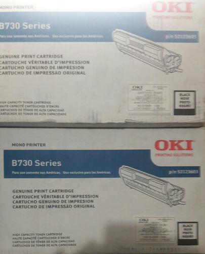 Toner Original Okidata B730 Negro 52123603