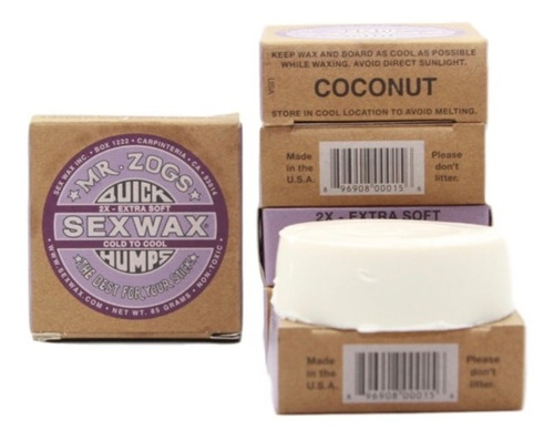 Cera Agua Fria Sexwax Quick Humps Pack 6 Ceras + Envio