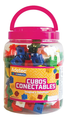 Juego Didáctico Cubos Conectables Adetec 140 Pz - 616