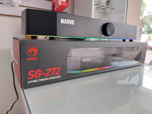 Barra De Sonido - Marvo Modelo Sg-272 Color Negro Y Rgb