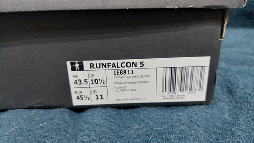 Adidas Runfalcon 5 Hombre Blanco Talle 43,5 Ar (Usado)