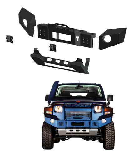 Parachoque Aço C Encaixe P Hi Lift Farm Jack Troller 15 A 21