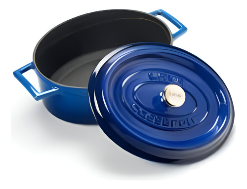 Cacerola Olla Hierro Fundido Esmaltado Ovalada 10 Cm