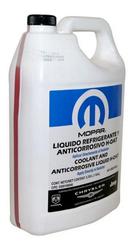 Imagen 1 de 2 de Refrigerante H-oat Mopar Galon Liquido Anticorrosivo