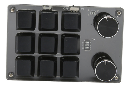 Teclado Mecânico Para Jogos De 9 Teclas, 2 Botões, Pequeno U