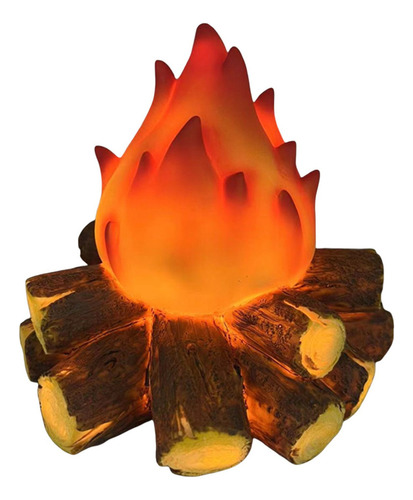 Para Luz Nocturna Navideña F Simulación Wood Flame Modern