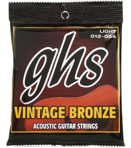 Encordado Para Guitarra Acustica Ghs 012- 054 Bronze Vnl Usa