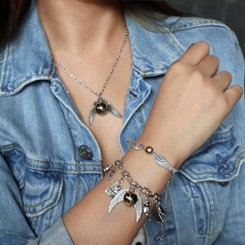 Conjunto De Pulseira, Anel, Colar Harry Potter