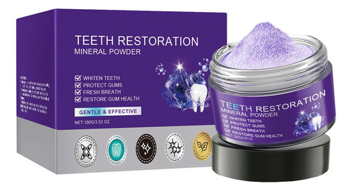 3 Peças De Creme Dental Branqueador Roxo Protege Os Dentes E