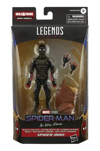 Spider Man Black & Gold Suit B A F Armadillo No Way Home