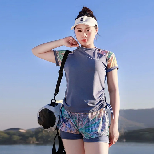 Traje De Baño Para Mujer Conservative Plus Size Ink Blue
