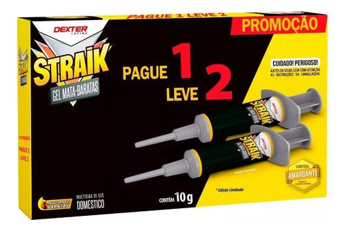 Mata Baratas Em Gel Straik 2 Unids Efeito Dominó Sem Cheiro