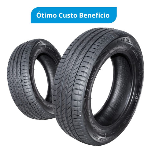 Kit 2x Pneus Aro 15 Remold 175/65r15 Para Palio City Fit Gol