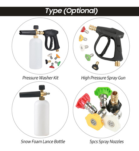 Kit De Pistola De Lavado A Alta Presión Portátil