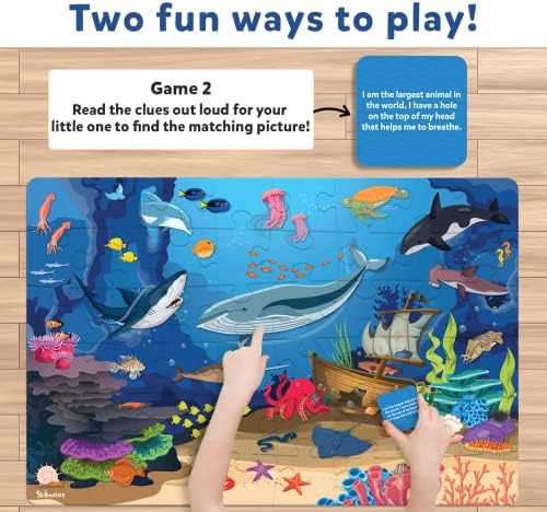 Skillmatics Floor Puzzle & Game - Piece & Play Underwater An