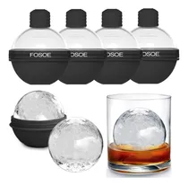 Comprar Moldes De Silicona Para Whisky - Set De 4 Moldes Redondos...
