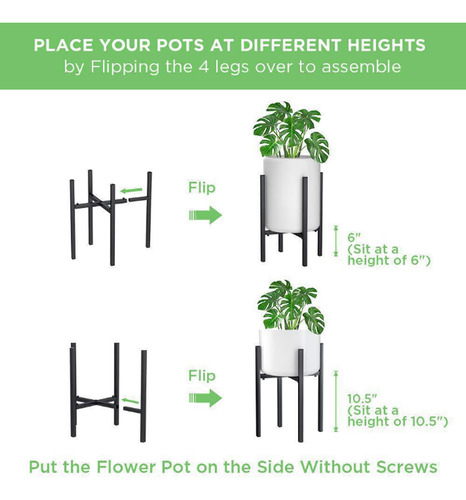 1 Soporte Vertical Para Macetas, Soporte Para Flores, Decora