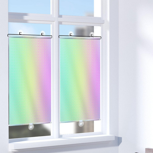 Cortina De Pára-sol Painel Persianas Ventosa 45x125cm Prata