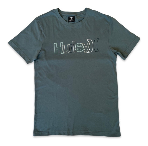 Polera Negra Hurley 411 Diseño Calavera Polera Negra Hurley 411 Diseño Calavera