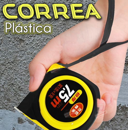 Flexometro Contra Impacto 7.5 Metros 21mm Cinta Metrica