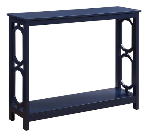 Conveniencia Concepts Omega Consola Mesa Con Estante, Azul C