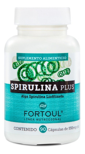 Spirulina Fortoul Máxima Orgánica-alga Spirulina 90 Cápsulas