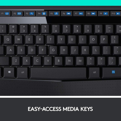 Teclado Combinado Inalámbrico Logitech Mk345 De Tamaño Compl