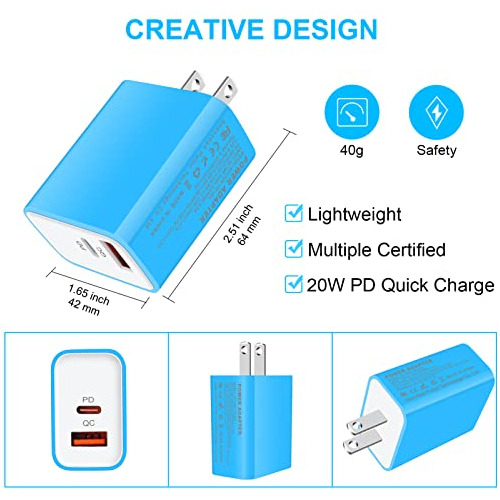 Charger Block Para Samsung Pixel iPhone Galaxy S23 S22 S21 F