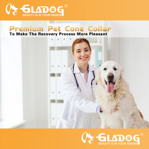 Collar Blando Tipo Cono Gladog Para Perros Después De La Cir