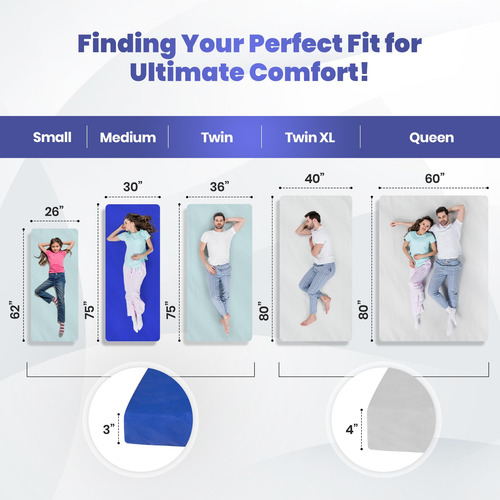 Colchão De Acampamento Hazli Matrix Cell Memory Foam Twin