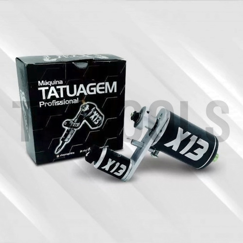 Kit Tatuagem X13 Starter Tattoo Máquina Rotativa Híbrida
