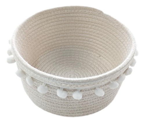 Cesta De Almacenamiento Tejido A Mano Cesta De Pan 22cmx11cm